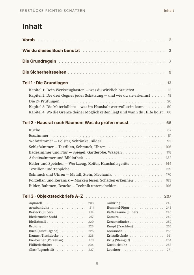 Erbstücke richtig schätzen